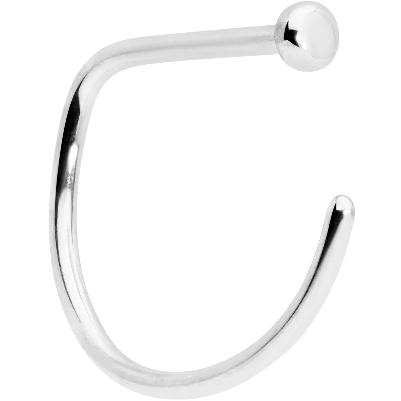 Custom Nose Rings -20 Gauge 3/8 Implant Grade Titanium D Shape Nose Hoop