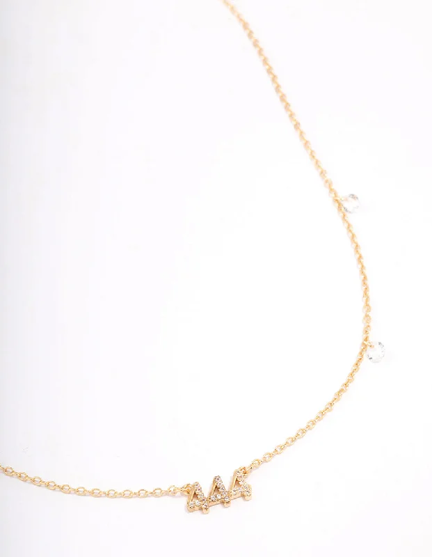 Shop Classic Women's Necklaces & Pendants with a Modern Twist-Gold Plated 444 Angel Number Cubic Zirconia Pendant Necklace Shop Classic Women's Necklaces & Pendants with a Modern Twist-Gold Plated 444 Angel Number Cubic Zirconia Pendant Necklace