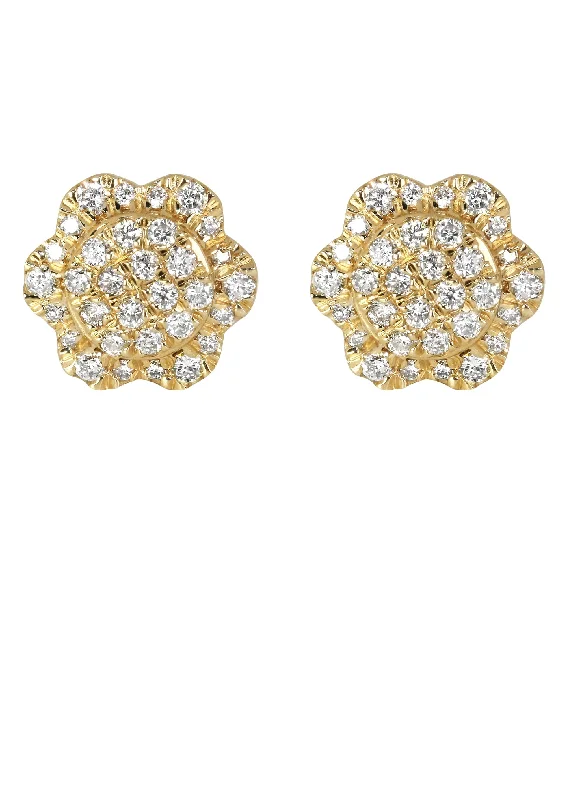Shop Durable Men's Earrings for Everyday Wear-Mens Stud Diamond Earrings | 0.54 Carats 14K Yellow Gold Shop Durable Men's Earrings for Everyday Wear-Mens Stud Diamond Earrings | 0.54 Carats 14K Yellow Gold