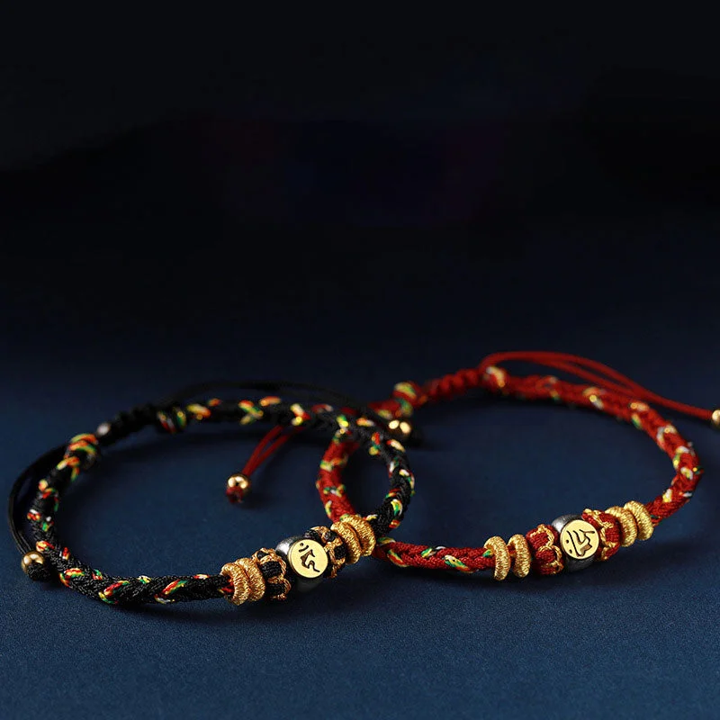 Affordable Bracelets for Men-Buddha Stones Chinese Zodiac Natal Buddha Silver Luck Braided String Bracelet Affordable Bracelets for Men-Buddha Stones Chinese Zodiac Natal Buddha Silver Luck Braided String Bracelet
