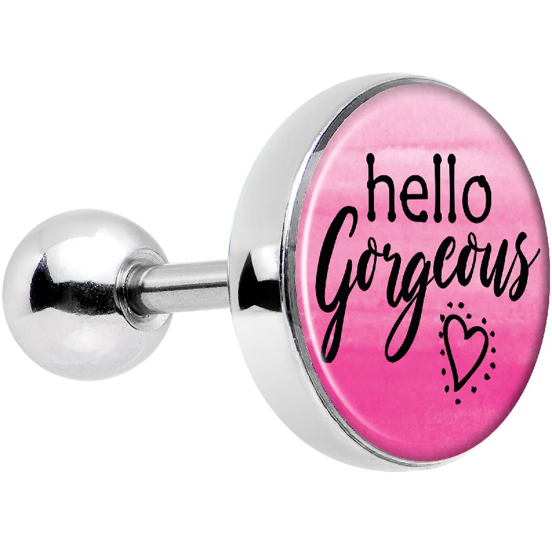 Women's Earrings – Elegant Designs for Every Personality--16 Gauge 1/4 Watercolor Hello Gorgeous Tragus Cartilage Earring Women's Earrings – Elegant Designs for Every Personality--16 Gauge 1/4 Watercolor Hello Gorgeous Tragus Cartilage Earring