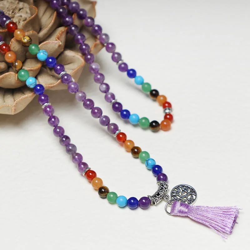 Bracelets for Men with Spiritual Symbols-Buddha Stones Healing Crystal Mala Prayer Beads 108 Meditation Healing Multilayer Bracelet Necklace Bracelets for Men with Spiritual Symbols-Buddha Stones Healing Crystal Mala Prayer Beads 108 Meditation Healing Multilayer Bracelet Necklace