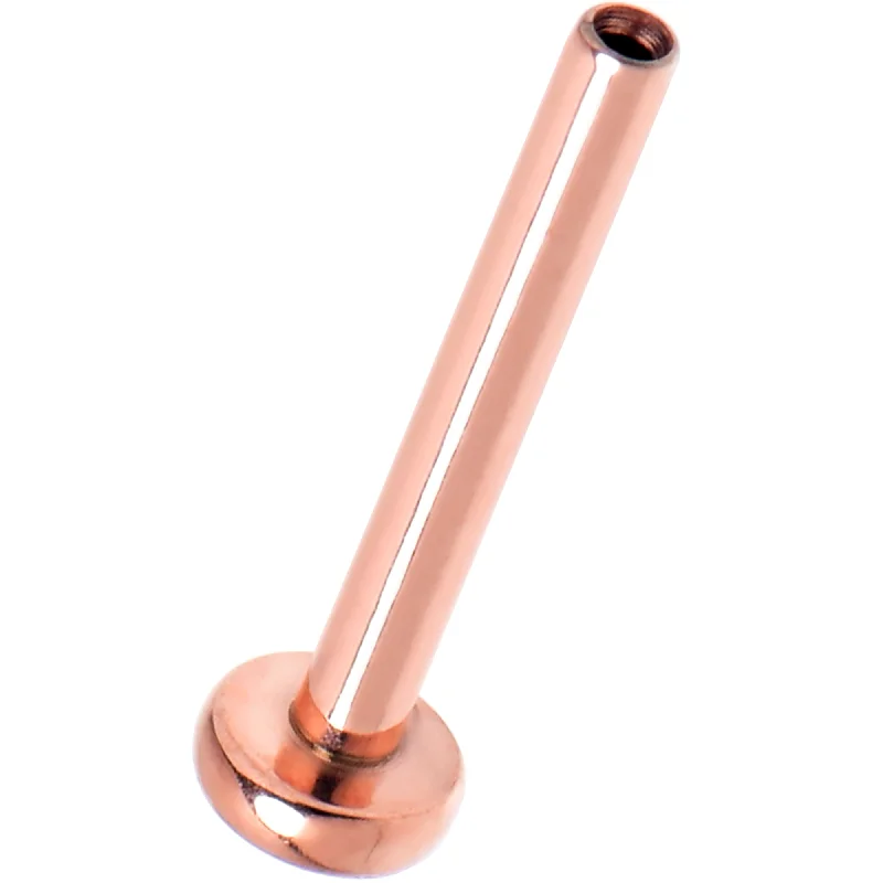 Women's Earrings – Elegant Designs for Every Personality--18 Gauge 5/16 Rosy Tone ASTM F-136 Implant Grade Titanium Threadless Post Only Labret