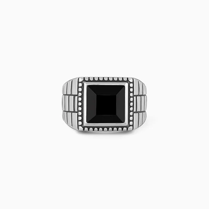 Chic Women's Rings for Fashion-Forward Looks-Silver Adventurous Ring For Him