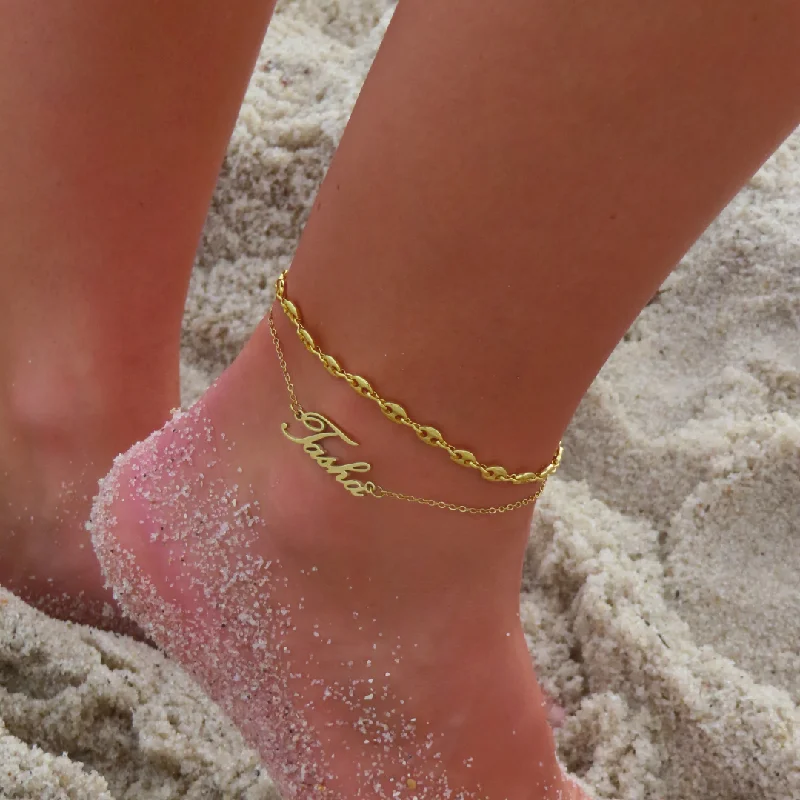Sparkling Anklets for Statement Looks-Custom/Personalized Anklet