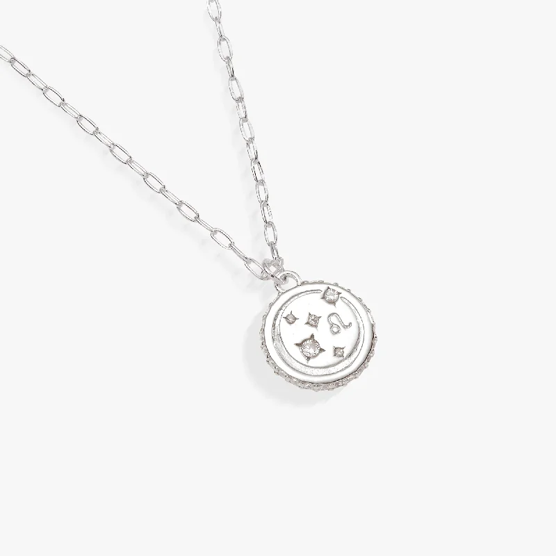 Shop Classic Women's  Necklaces & Pendants with a Modern Twist-Leo Zodiac Precious Necklace