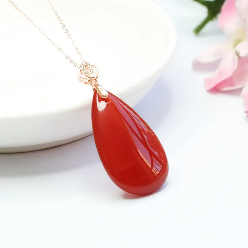 Shop Classic Women's Necklaces & Pendants with a Modern Twist-Buddha Stones 925 Sterling Silver Waterdrop Red Agate Confidence Necklace Pendant Shop Classic Women's Necklaces & Pendants with a Modern Twist-Buddha Stones 925 Sterling Silver Waterdrop Red Agate Confidence Necklace Pendant