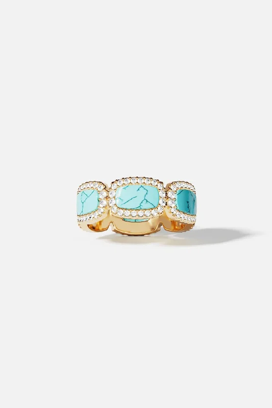 Chic Women's Rings for Fashion-Forward Looks-Lagoon Ring