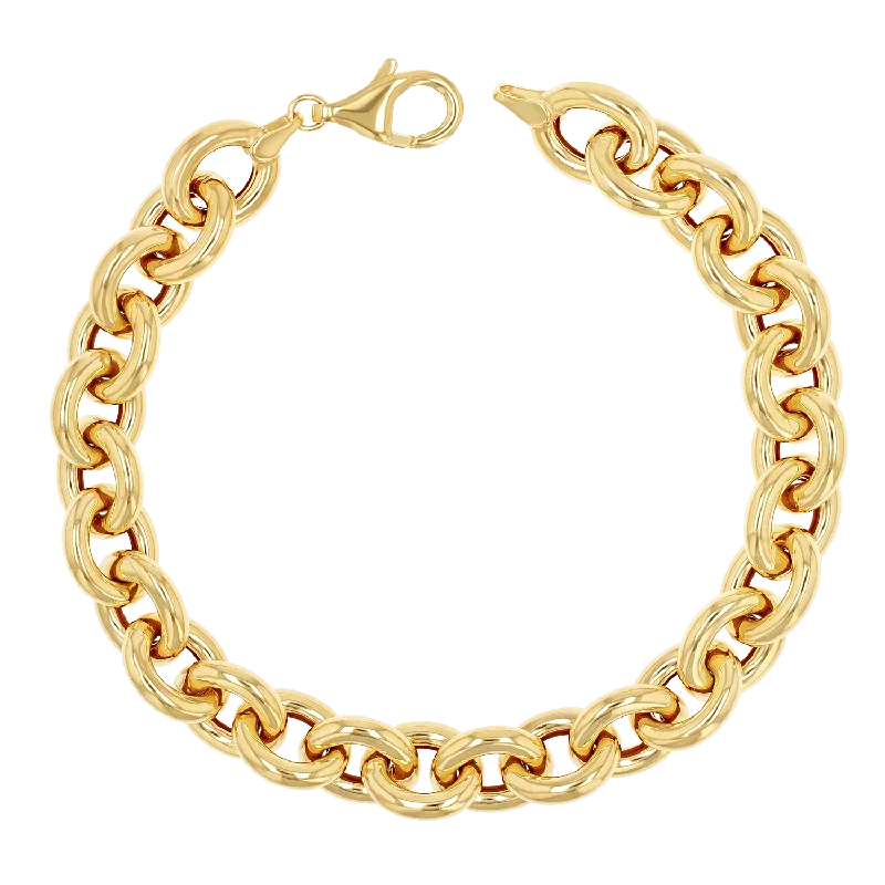 Gold-Plated Bracelets for Men-Tres Luxe Chain Bracelet