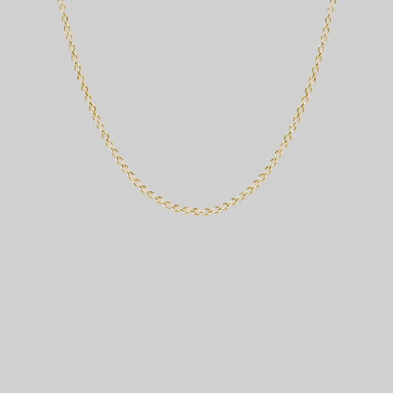 Shop Classic Women's  Necklaces & Pendants with a Modern Twist-Simple Trace Chain - Gold