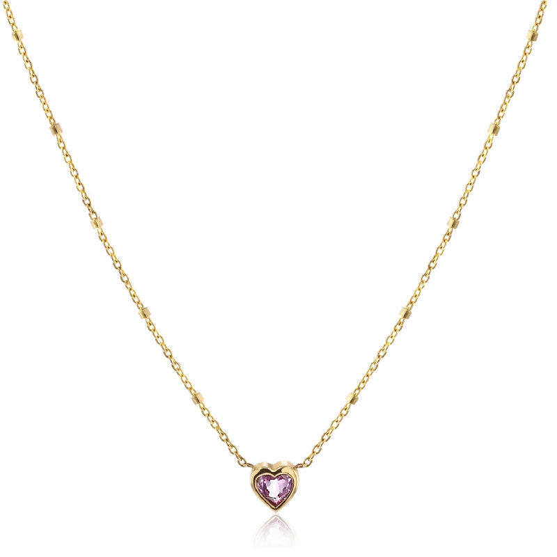 Shop Classic Women's  Necklaces & Pendants with a Modern Twist-Bezel Heart Necklace