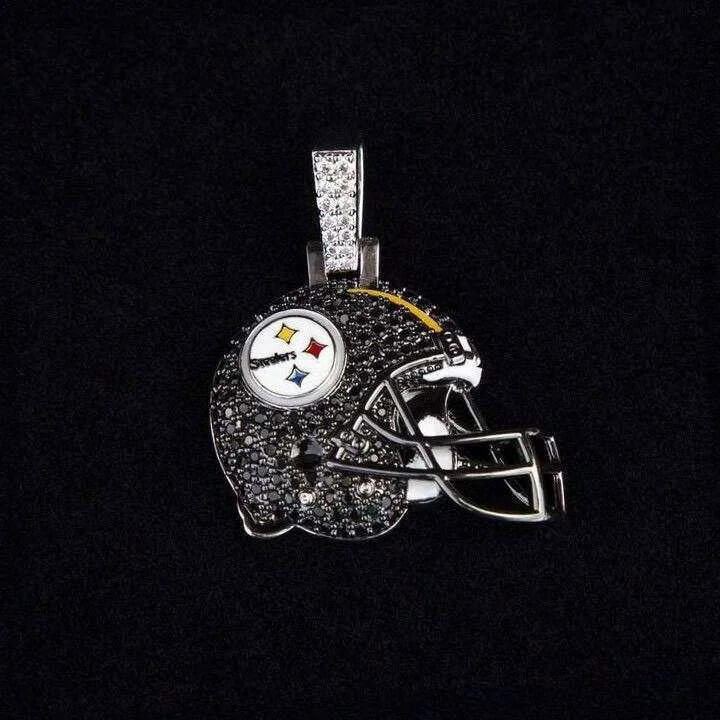 Exclusive Men's Necklaces & Pendants for the Modern Gentleman-Pittsburgh Steelers Official NFL Helmet Pendant Exclusive Men's Necklaces & Pendants for the Modern Gentleman-Pittsburgh Steelers Official NFL Helmet Pendant