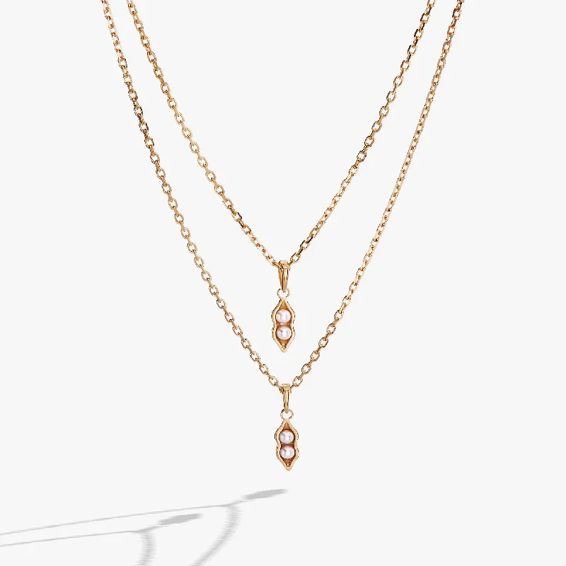 Shop Classic Women's Necklaces & Pendants with a Modern Twist-2 Peas In A Pod Adjustable Necklace Set of 2 Shop Classic Women's Necklaces & Pendants with a Modern Twist-2 Peas In A Pod Adjustable Necklace Set of 2