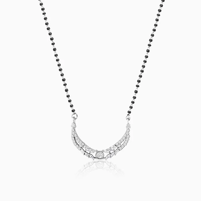 Shop Classic Women's Necklaces & Pendants with a Modern Twist-Silver Sailing in Love Mangalsutra Shop Classic Women's Necklaces & Pendants with a Modern Twist-Silver Sailing in Love Mangalsutra
