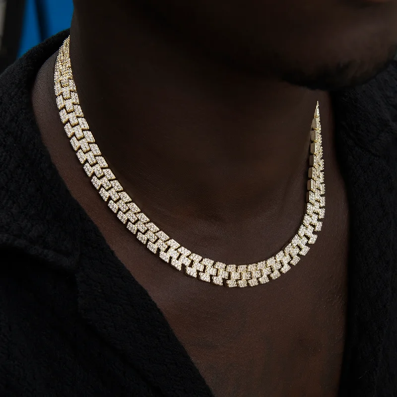 Fashionable Bracelets for Men with Custom Options-Diamond Spine Chain in Yellow Gold Fashionable Bracelets for Men with Custom Options-Diamond Spine Chain in Yellow Gold