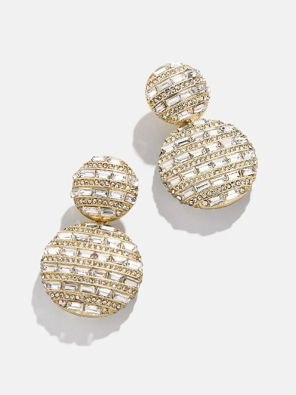Women's Earrings – Elegant Designs for Every Personality--Sloane Earrings - Gold/Pavé
