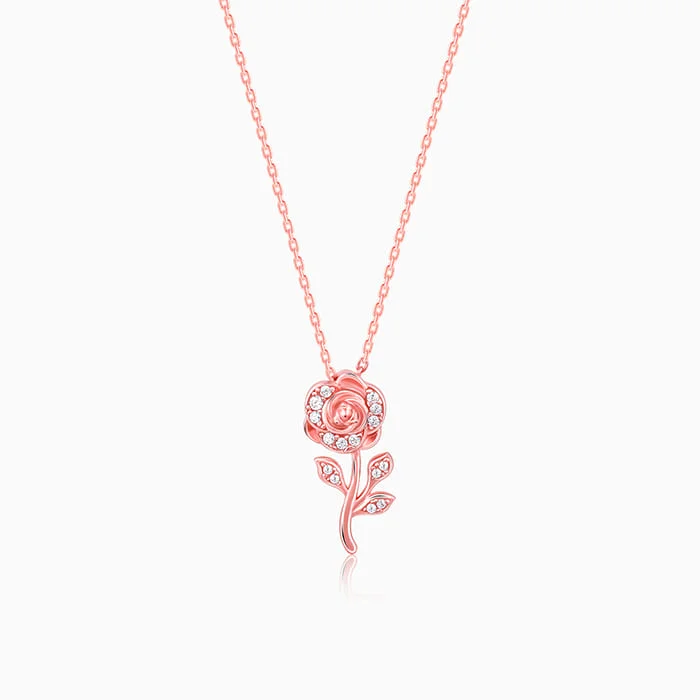 Shop Classic Women's Necklaces & Pendants with a Modern Twist-Rose Gold Roseate Pendant with Link Chain Shop Classic Women's Necklaces & Pendants with a Modern Twist-Rose Gold Roseate Pendant with Link Chain