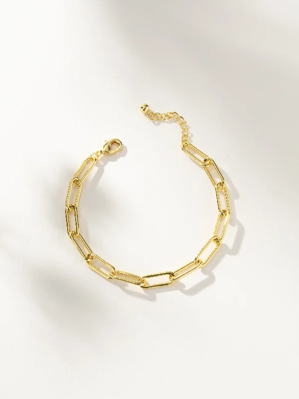 Women's Bangles with Intricate Work-Staple Paperclip Chain Bracelet