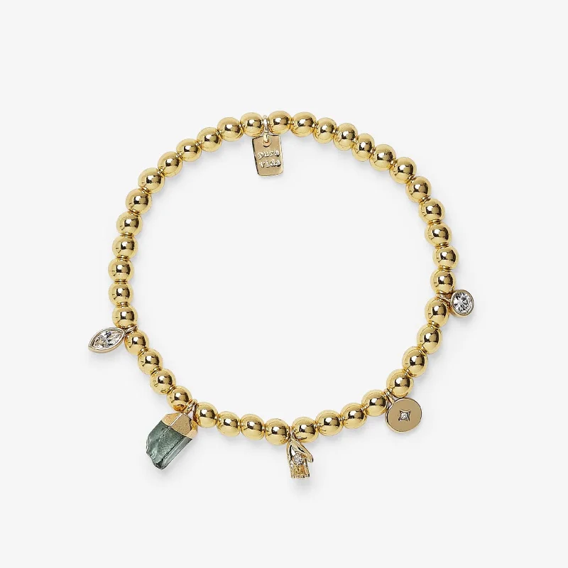 Affordable Luxury Bangles for Women-Mystics Mixed Charms Stretch Bracelet