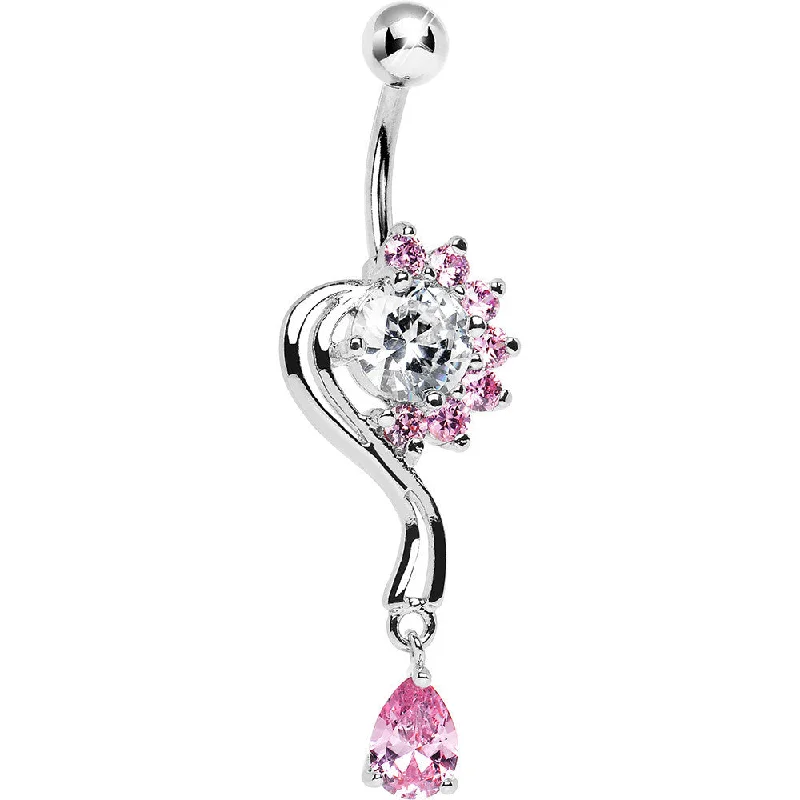 Belly Rings with Beautiful Detailing -Passion Pink Gem Dream Starlet Belly Ring