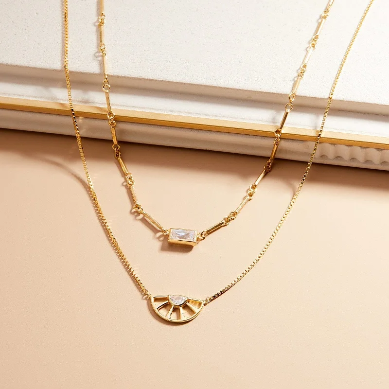 Shop Classic Women's  Necklaces & Pendants with a Modern Twist-Baguette Bar Chain Choker