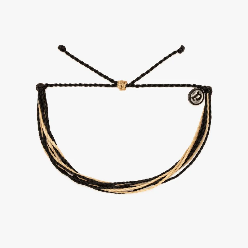 Women’s Minimalist Bangles-Black & Tan Bracelet