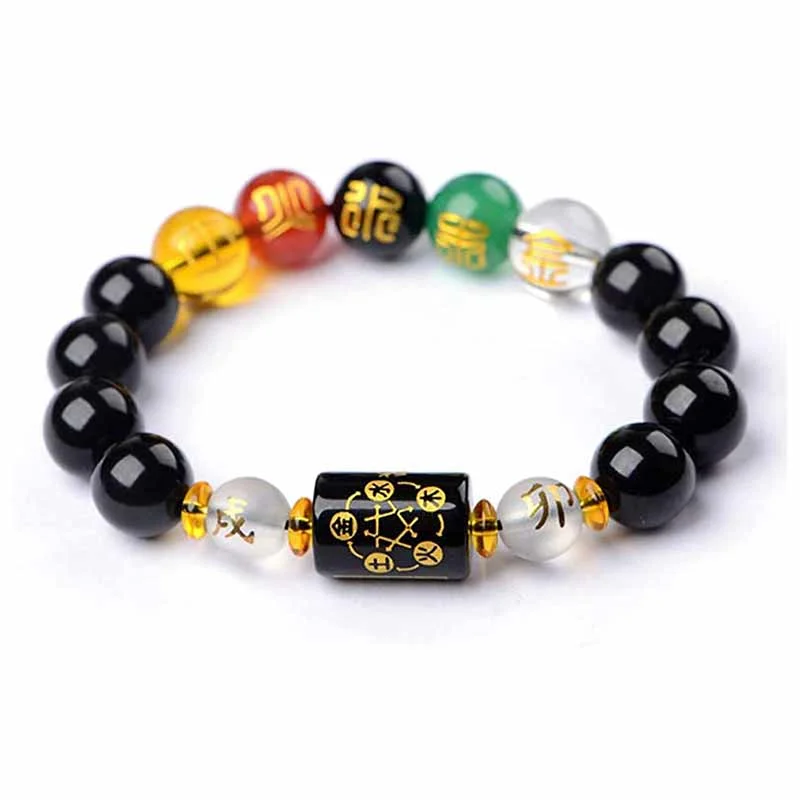 Leather Wrap Bracelets for Men-Buddha Stones Chinese Zodiac Feng Shui Obsidian Five-Element Wealth Porsperity Bracelet Leather Wrap Bracelets for Men-Buddha Stones Chinese Zodiac Feng Shui Obsidian Five-Element Wealth Porsperity Bracelet