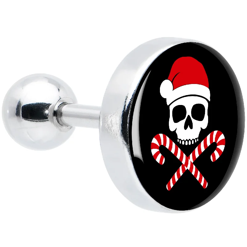 Women's Earrings – Elegant Designs for Every Personality--16 Gauge 1/4 Santa Pirate Candy Cane Tragus Cartilage Earring Women's Earrings – Elegant Designs for Every Personality--16 Gauge 1/4 Santa Pirate Candy Cane Tragus Cartilage Earring