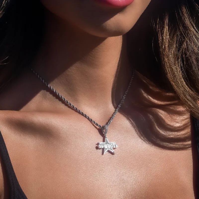 Shop Classic Women's Necklaces & Pendants with a Modern Twist-Dallas Cowboys Official NFL Micro Logo Pendant Shop Classic Women's Necklaces & Pendants with a Modern Twist-Dallas Cowboys Official NFL Micro Logo Pendant