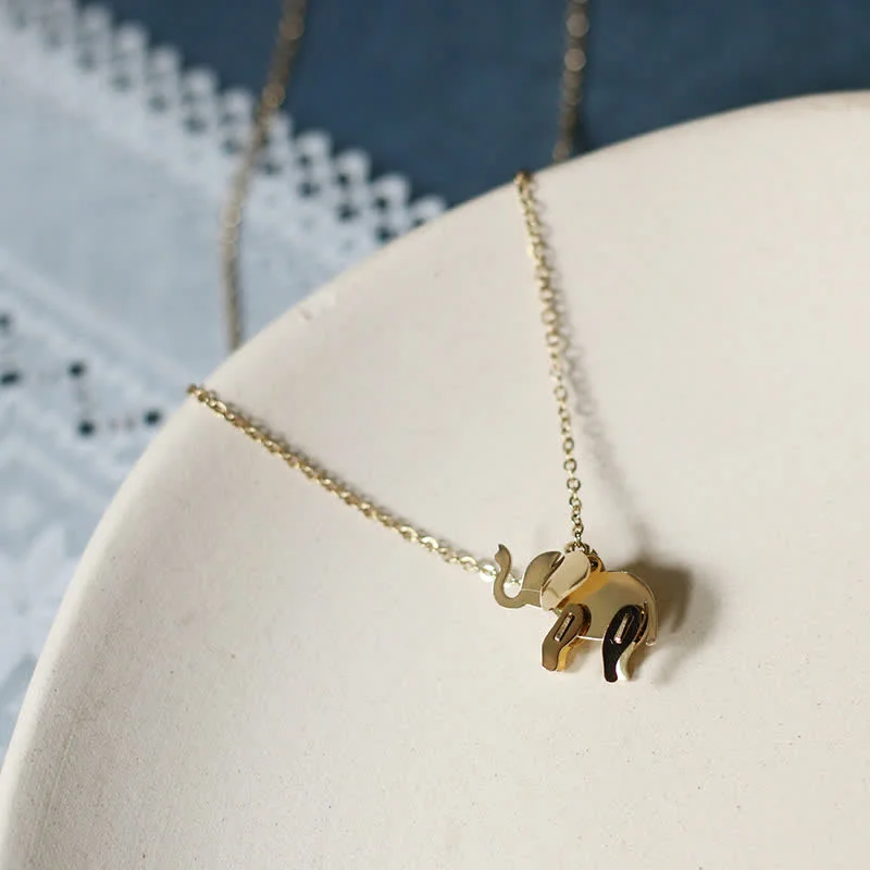 Shop Classic Women's Necklaces & Pendants with a Modern Twist-Buddha Stones Elephant Titanium Steel Luck Necklace Chain Pendant Shop Classic Women's Necklaces & Pendants with a Modern Twist-Buddha Stones Elephant Titanium Steel Luck Necklace Chain Pendant