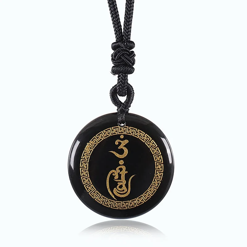 Shop Classic Women's Necklaces & Pendants with a Modern Twist-Buddha Stones Swastika Pattern Vajra Protection Mantra Natural Various Crystal Black Obsidian Purification Necklace Pendant Shop Classic Women's Necklaces & Pendants with a Modern Twist-Buddha Stones Swastika Pattern Vajra Protection Mantra Natural Various Crystal Black Obsidian Purification Necklace Pendant