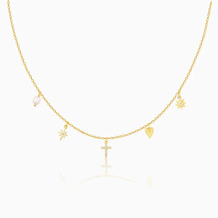 Shop Classic Women's  Necklaces & Pendants with a Modern Twist-Golden Symphony Necklace