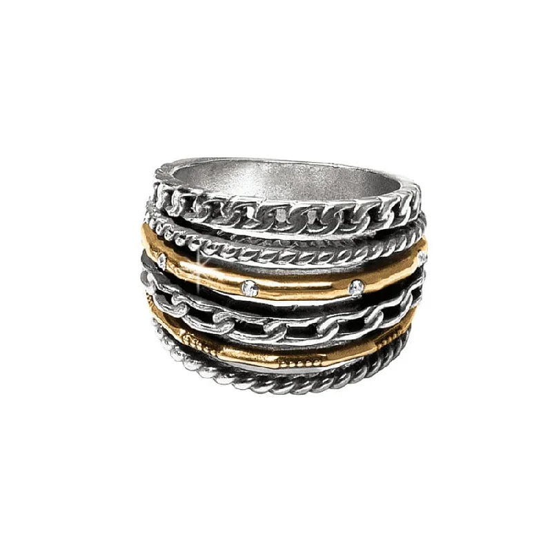 Chic Women's Rings for Fashion-Forward Looks-Neptune's Rings Multiple Row Ring
