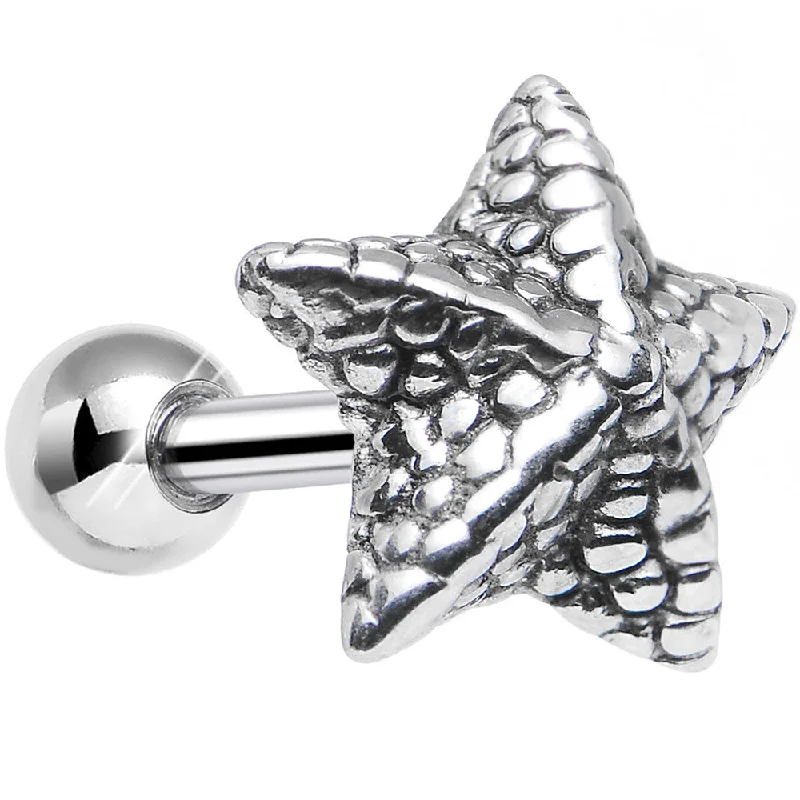 Women's Earrings – Elegant Designs for Every Personality--925 Sterling Silver Oceanic Starfish Tragus Cartilage Earring
