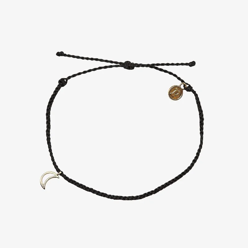 Custom Anklets for Personalized Style-Crescent Moon Anklet