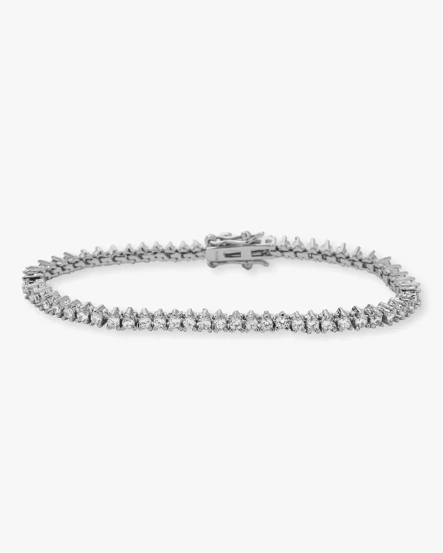 Traditional Gold Bangles for Women-Baby Not Your Basic Tennis Bracelet - Silver|White Diamondettes Traditional Gold Bangles for Women-Baby Not Your Basic Tennis Bracelet - Silver|White Diamondettes