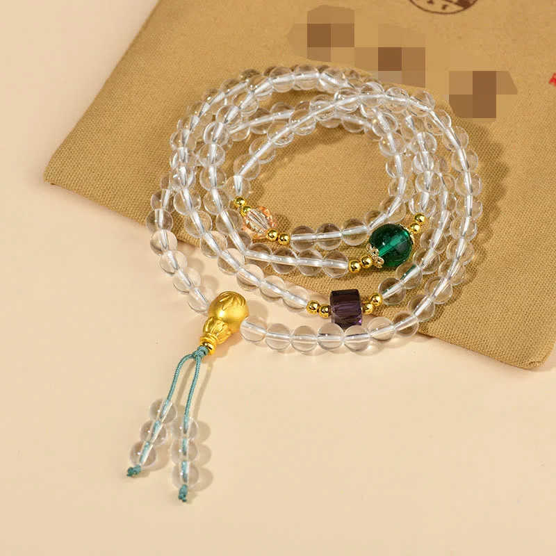 Cuff Bracelets for Men with Engravable Plates-Buddha Stones 108 Mala Beads White Crystal Clarity Bracelet Cuff Bracelets for Men with Engravable Plates-Buddha Stones 108 Mala Beads White Crystal Clarity Bracelet