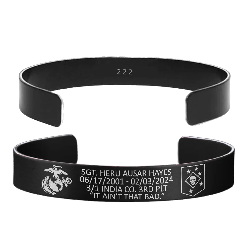 Designer Bracelets for Men with Unique Charms-SGT Heru Ausar Hayes Memorial Band – Hosted by the Hayes Family Designer Bracelets for Men with Unique Charms-SGT Heru Ausar Hayes Memorial Band – Hosted by the Hayes Family