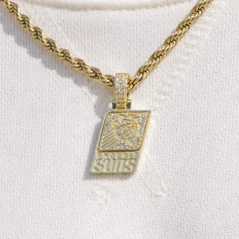 Exclusive Men's Necklaces & Pendants for the Modern Gentleman-Phoenix Suns Official NBA Micro Logo Pendant Exclusive Men's Necklaces & Pendants for the Modern Gentleman-Phoenix Suns Official NBA Micro Logo Pendant