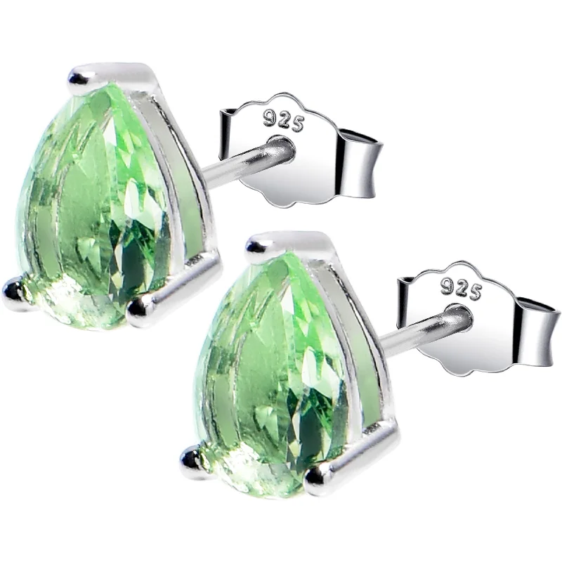 Women's Earrings – Elegant Designs for Every Personality--5mm CZ Pear 925 Sterling Silver August Birthstone Stud Earrings Women's Earrings – Elegant Designs for Every Personality--5mm CZ Pear 925 Sterling Silver August Birthstone Stud Earrings