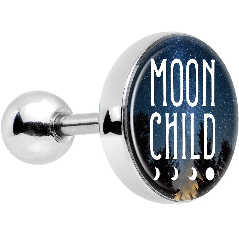 Women's Earrings – Elegant Designs for Every Personality--16 Gauge 1/4 Moon Child Tragus Cartilage Earring Women's Earrings – Elegant Designs for Every Personality--16 Gauge 1/4 Moon Child Tragus Cartilage Earring