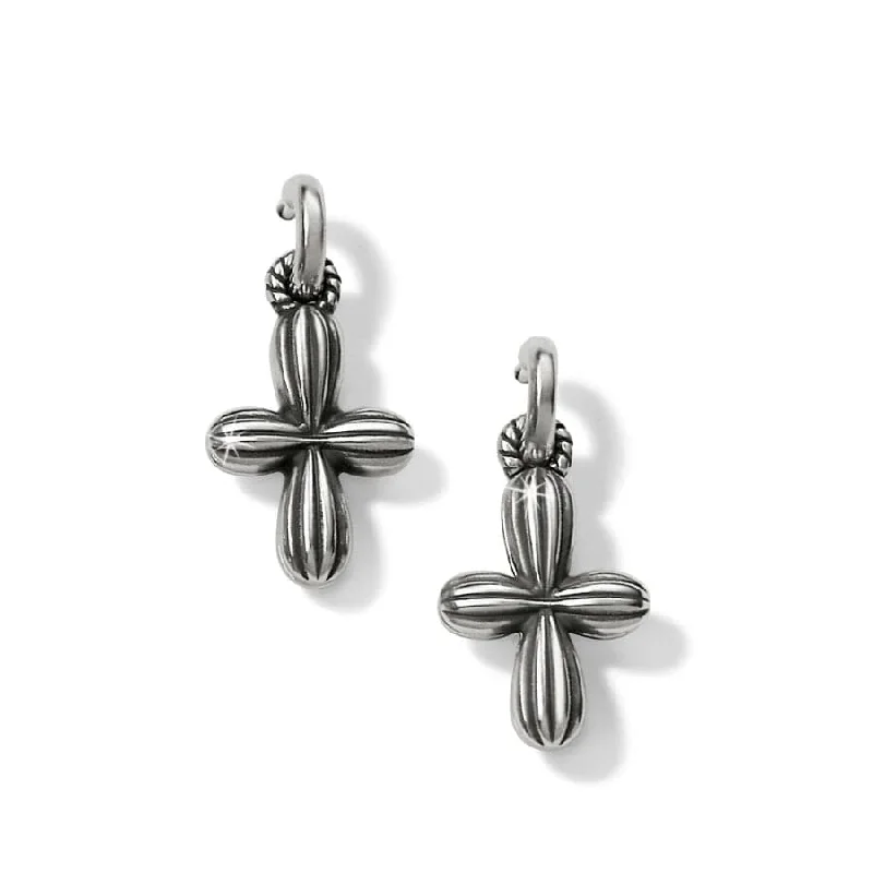 Women's Earrings – Elegant Designs for Every Personality--Amphora Cross Post Hoop Earrings Women's Earrings – Elegant Designs for Every Personality--Amphora Cross Post Hoop Earrings