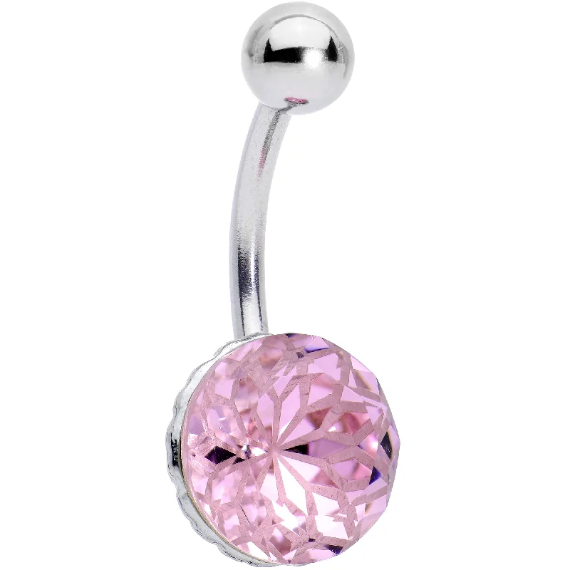 Belly Rings with Creative Details -Pink Gem Stylish Elegance Mandala Flower Belly Ring Belly Rings with Creative Details -Pink Gem Stylish Elegance Mandala Flower Belly Ring