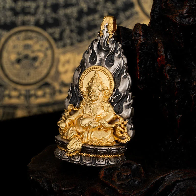 Shop Classic Women's Necklaces & Pendants with a Modern Twist-Buddha Stones 925 Sterling Silver Tibet Yellow Jambhala God of Wealth Blessing Necklace Pendant Shop Classic Women's Necklaces & Pendants with a Modern Twist-Buddha Stones 925 Sterling Silver Tibet Yellow Jambhala God of Wealth Blessing Necklace Pendant