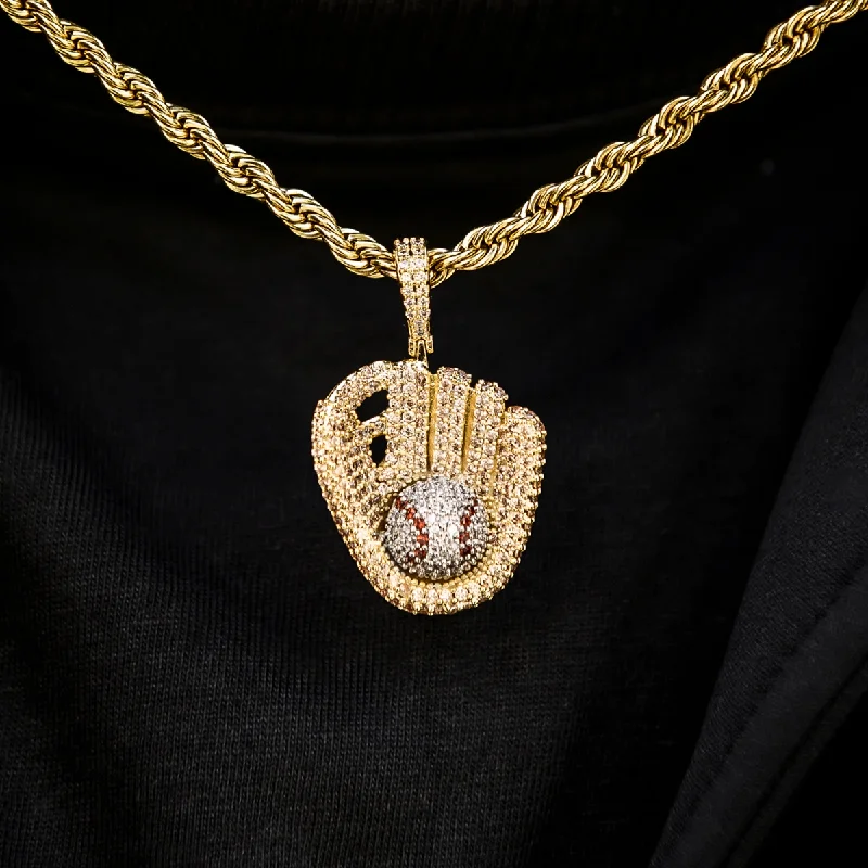 Exclusive Men's Necklaces & Pendants for the Modern Gentleman-Iced Baseball Pendant Exclusive Men's Necklaces & Pendants for the Modern Gentleman-Iced Baseball Pendant