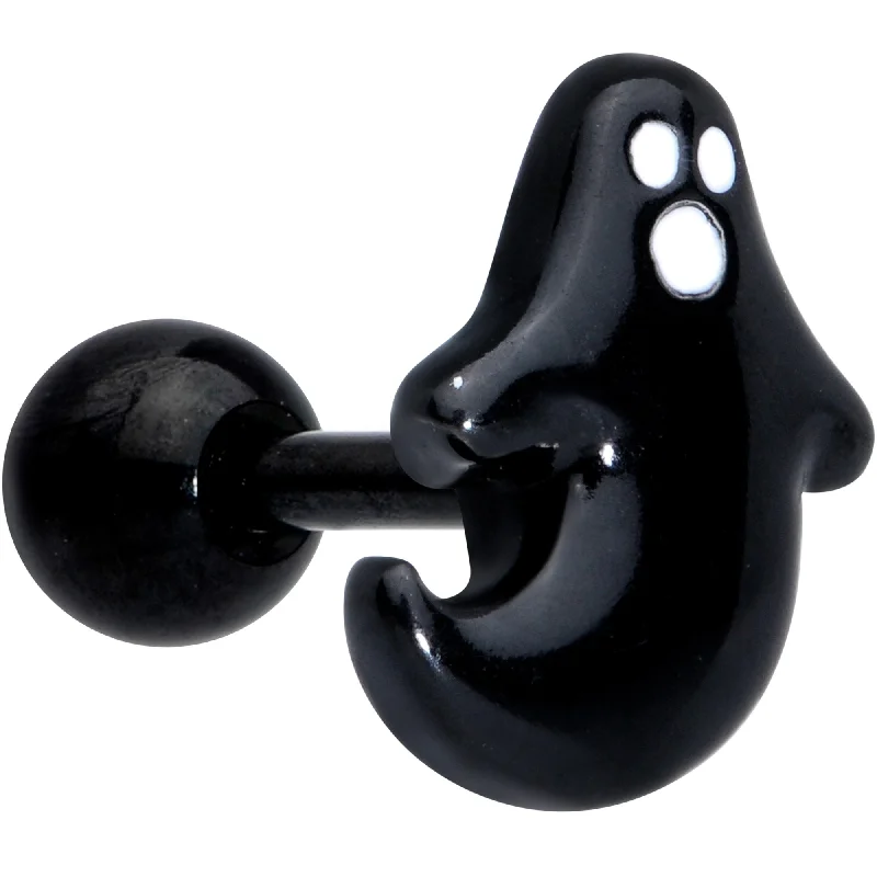 Women's Earrings – Elegant Designs for Every Personality--16 Gauge 1/4 Black Howling Ghost Halloween Cartilage Tragus Earring Women's Earrings – Elegant Designs for Every Personality--16 Gauge 1/4 Black Howling Ghost Halloween Cartilage Tragus Earring