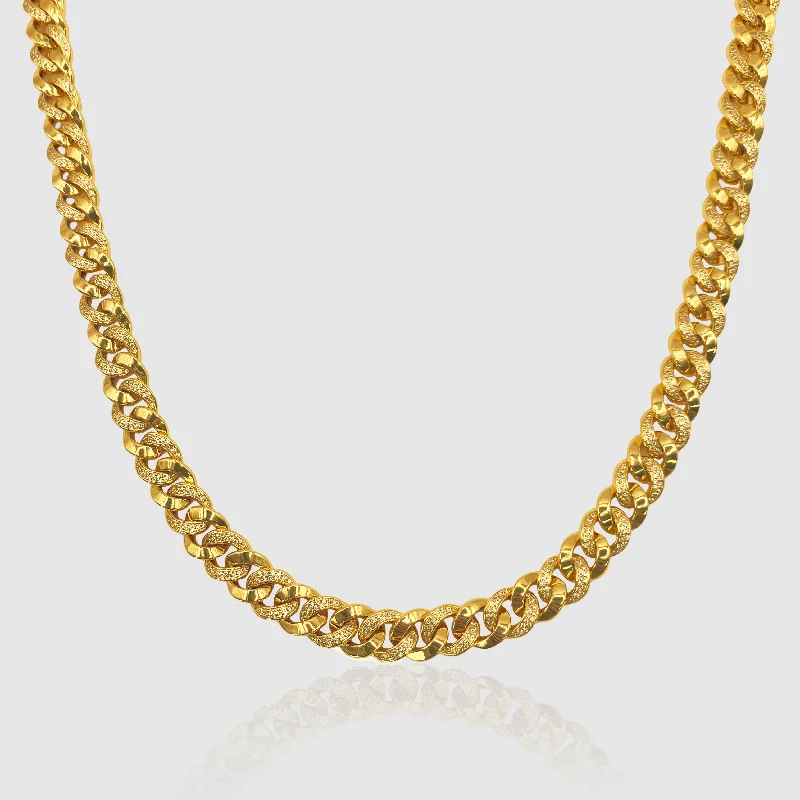 Exclusive Men's Necklaces & Pendants for the Modern Gentleman-Half Iced Cuban (Gold) 8mm Exclusive Men's Necklaces & Pendants for the Modern Gentleman-Half Iced Cuban (Gold) 8mm