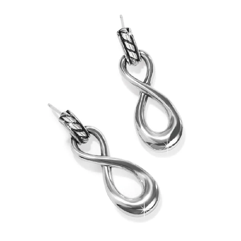 Women's Earrings – Elegant Designs for Every Personality--Interlok Infinity Post Drop Earrings