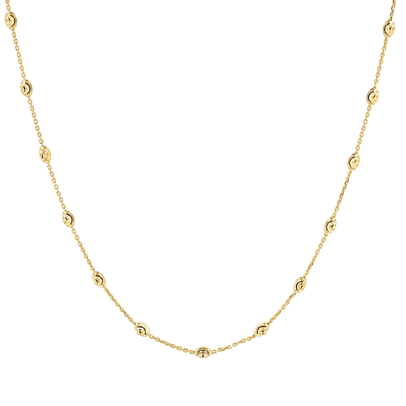 Shop Classic Women's  Necklaces & Pendants with a Modern Twist-Spaced Mooncut Bead Necklace