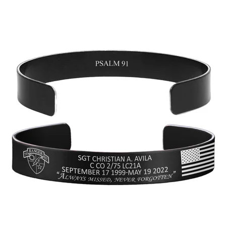 Rope and Metal Bracelets for Men-SGT Christian A. Avila Memorial Band – Hosted by the Avila Family Rope and Metal Bracelets for Men-SGT Christian A. Avila Memorial Band – Hosted by the Avila Family
